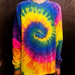 Handmade Large Tie-Dye Long Sleeve Shirt